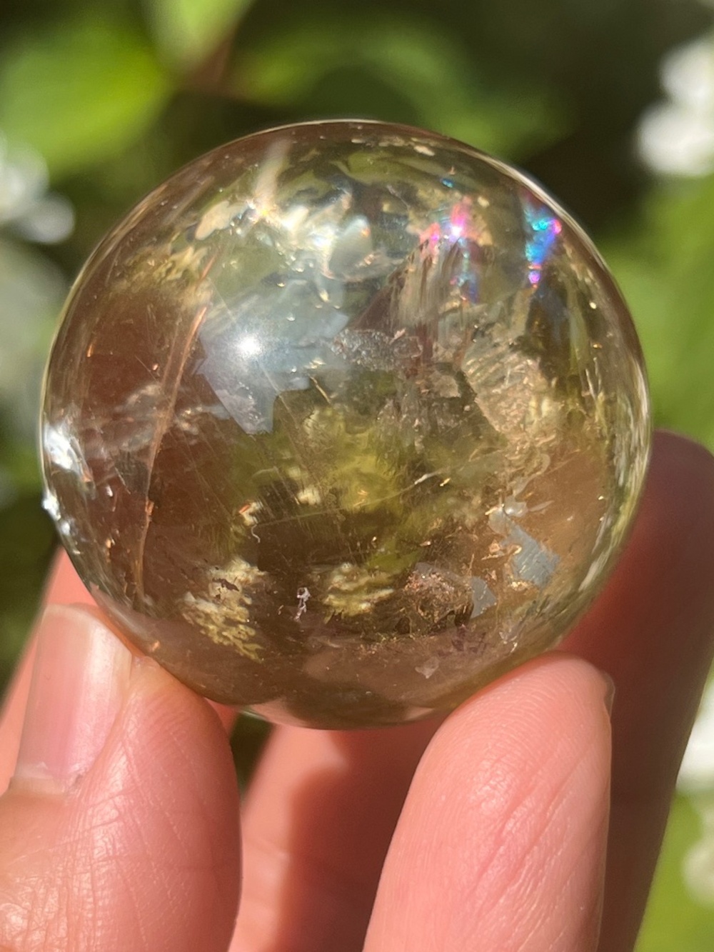 Citrine (6) sphere | crystal